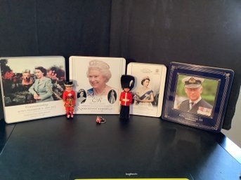 Collectible Queen Elizabeth And King Charles III Cookie Tins