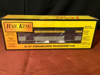 New Rail King 0-27 Chesapeake And Ohio Baggage Car