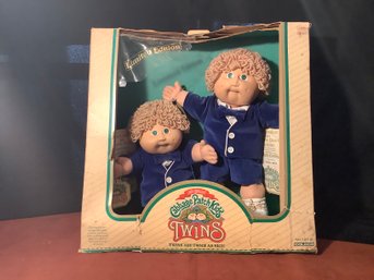 Limited Edition Cabbage Patch Twins W/ Tags, Birth Certificates