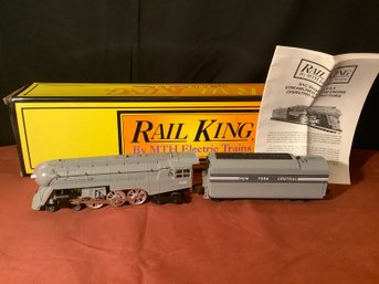Rail King 4-6-4 Steam Locomotive NYC Dreyfuss Hudson 0-27