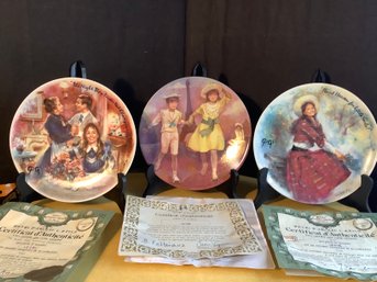 Limoge Collector Plates -Group Of 3- Signed