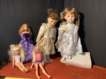 Assorted Doll Collection Including Ashley Belle LE Porcelain Doll                        `