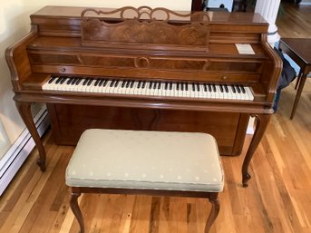 Acosonic By Baldwin  Upright  Piano With Matching Piano Bench