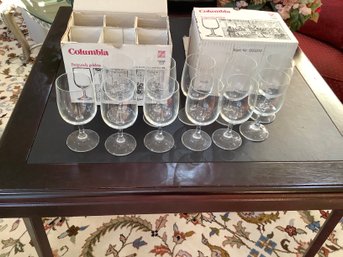Set Of 11 Wine Glasses In The Boxes