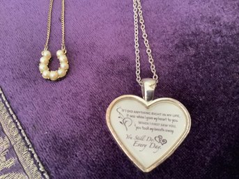 Heart And Horseshoe Necklaces