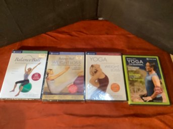 NEW DVDS YOGA  FOR WEIGHT LOSS &   BALANCE BALL WEIGHT LOSS
