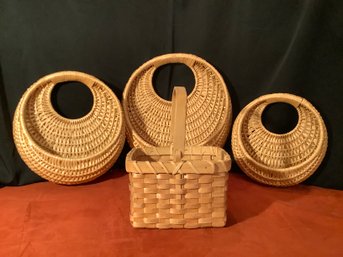 Group Of  Woven Baskets