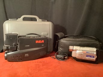 Vintage RCA VHS Camcorder &  JVC Super VHS Camcorder