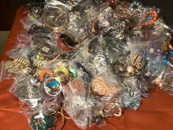 Already Bagged Assortment Of Costume Jewelry