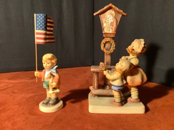 Hummel Figurines Little Flag Bearer & Adoration