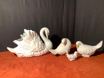 Collection Of Porcelain & Ceramic Birds