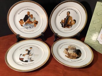 New-Norman Rockwell The Saturday Evening Post-Dinner Plates