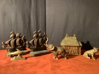 Brass Bookends, Miniature  Decor Figurines & More
