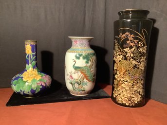 Niangian Zhilong Vase & Cloisonne Style Vases And More