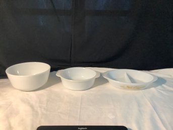 White Glass Bakeware