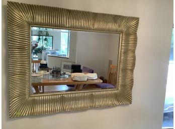 Large Gold Colored Mirror