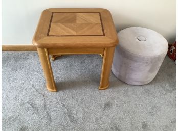 Side Table And Foot Rest
