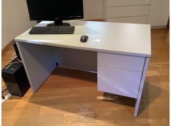 Light Pale Gray Formica Desk