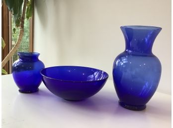 GROUPING #2 OF BLUE GLASS