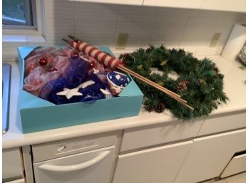 Christmas And 4th Of July Wreaths