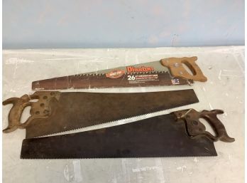 3 Disston Name Brand Saws Made In USA