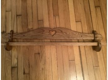AMISH MADE ALL OAK QUILT RACK