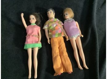 Vintage Dawn, Gary And Angie Dolls By Topper