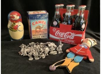 Coke Bottles,Lead Figurines And More Collectibles