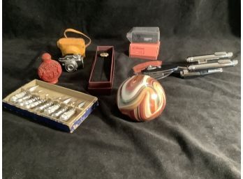 Cool Items Signed Paper Weight, Mini Camera & More Good Finds!