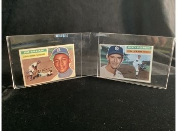 Baseball  Brooklyn Dodgers Jim Gilliam & Mickey McDermott From Yankees