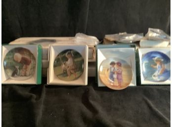 New  Grouping Of 4 Pemberton & Oakes Miniature Plate Collection