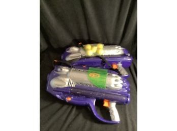 2 Nerf Guns & 1 Pack Of Replacement Balls