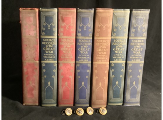 1930-7 VOLUMES OF SOURCE RECORDS OF THE GREAT WAR & MORE