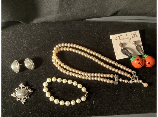 Double Stand Pearl Necklace, Bracelet & More