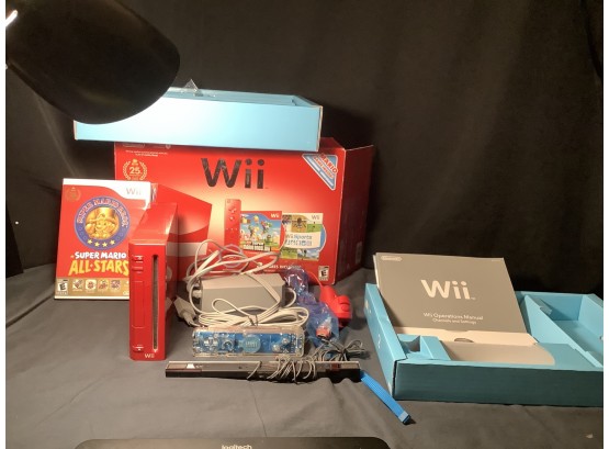 Red Wii Nintendo With Box