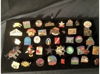 Betty Boop, Route 66, Disney Pins At Least 40 Pins