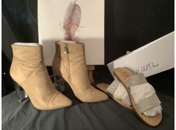 Jessica Simpson Clear Heel Boot & Sandles