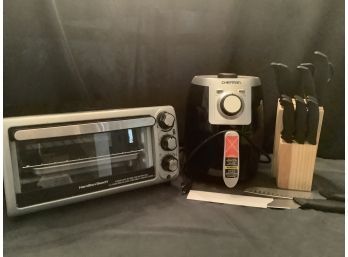 Toaster Oven, Air Fryer & Knives