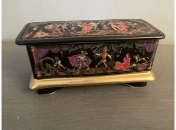 Porcelain Jewelry/Trinket Box Accented In 24k Gold Limited Edition