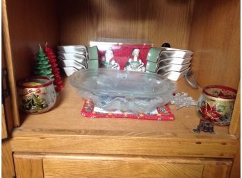 Christmas Dishes And Figurines