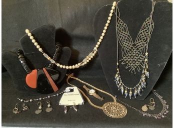 Lovely Selection Of Necklaces ,Lize Claiborne Watch, & More