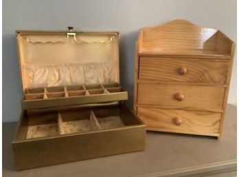 Jewelry Box &  Wooden Storage Box