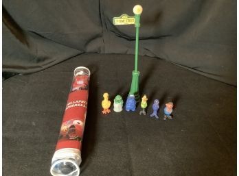 Cars Umbrella, Mini Muppet Figurines, Sesame Street Sign