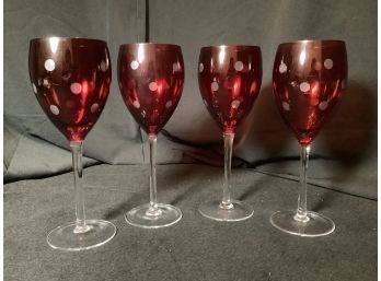 Ruby Wine Glasses