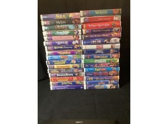 Group Of Disney VHS Tapes