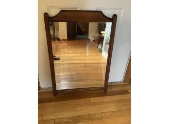 Real Wood Framed Mirror-Vintage