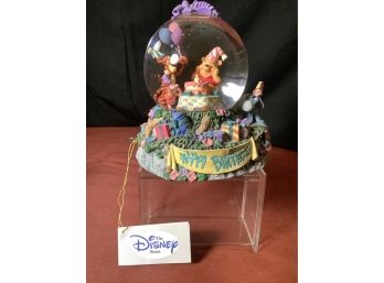Disney Happy Birthday Musical Globe With Tag With Winnie The Pooh