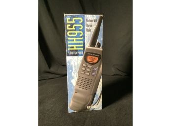 Portable VHF Marine Radio With A/C Adapter In Box