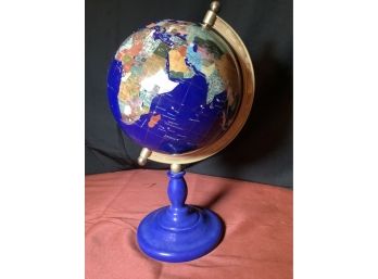 Navy Enamel Desk Globe