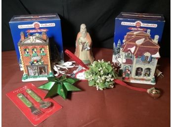 Porcelain Collectible Village & Holiday Ornaments